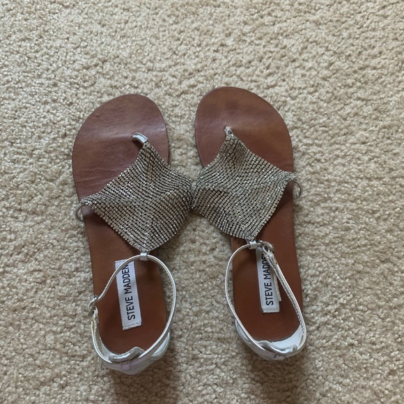 Steve Madden Jeweled Sandals Womens Size 6.5 - Picture 2 of 7